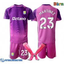 Fotballdrakt Barn Aston Villa Emiliano Martinez #23 Keeper Tredjedraktsett 2025-26 Kortermet (+ Korte bukser)